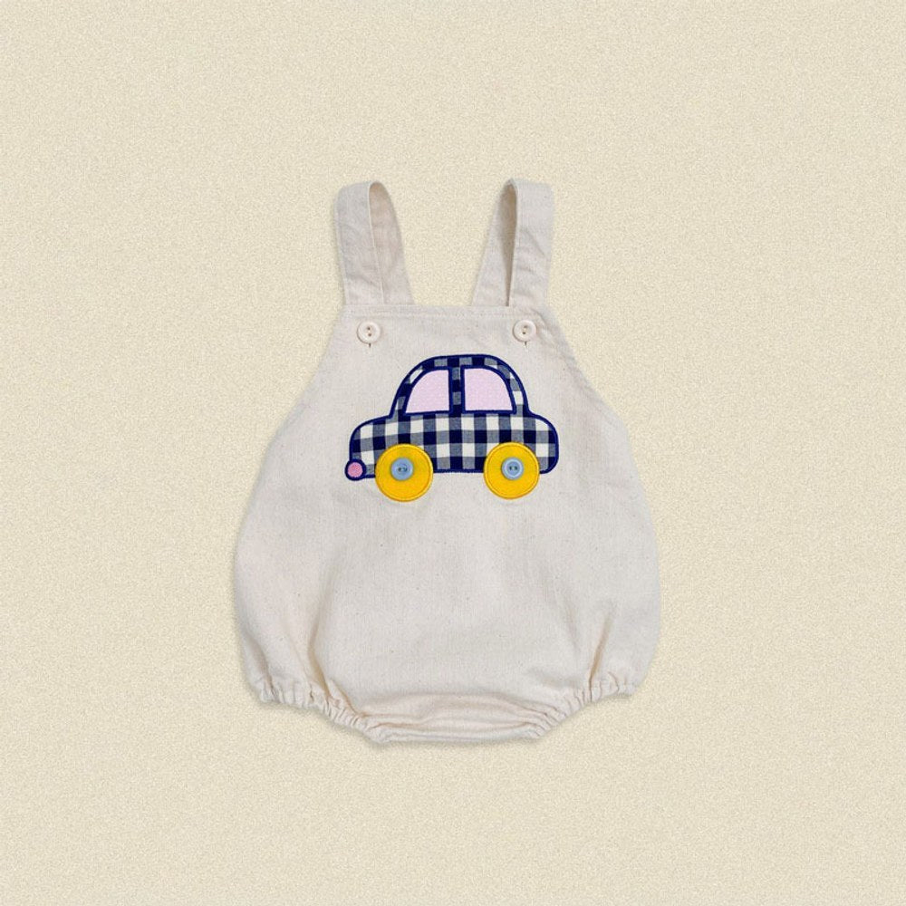 Baby Kids Cartoon Pattern Sleeveless Wear-Outside Bodysuit Vest