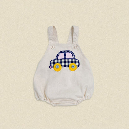 Baby Kids Cartoon Pattern Sleeveless Wear-Outside Bodysuit Vest