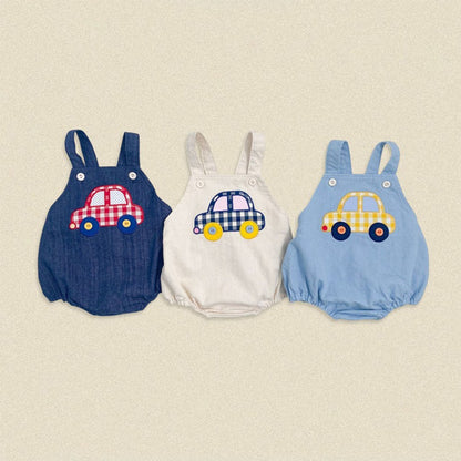 Baby Kids Cartoon Pattern Sleeveless Wear-Outside Bodysuit Vest