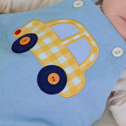Baby Kids Cartoon Pattern Sleeveless Wear-Outside Bodysuit Vest