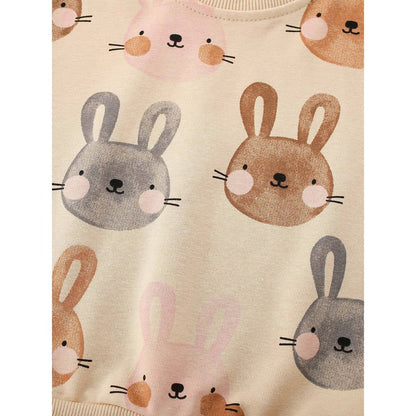 Baby Kids Girls Animals Cartoon Pattern Long Sleeves Top
