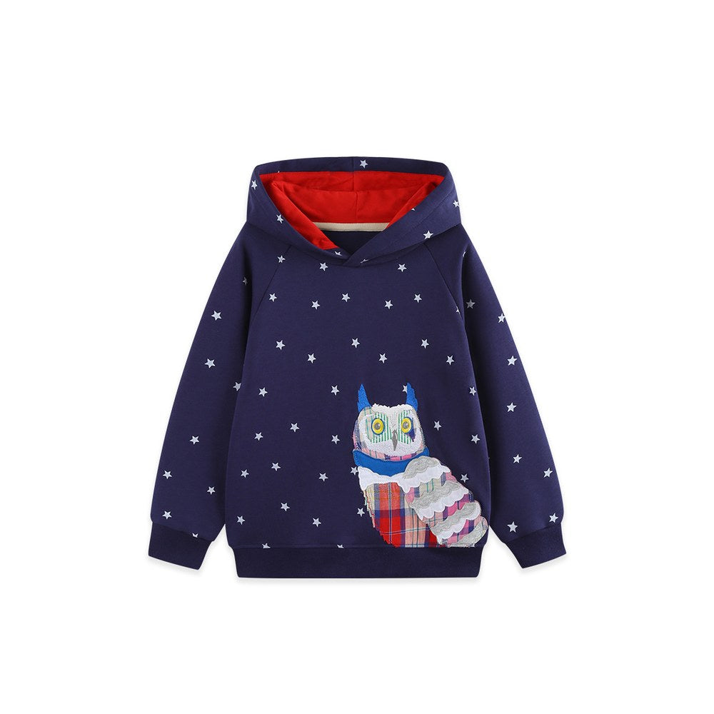 Baby Kids Girls Animals Cartoon Pattern Hoodie