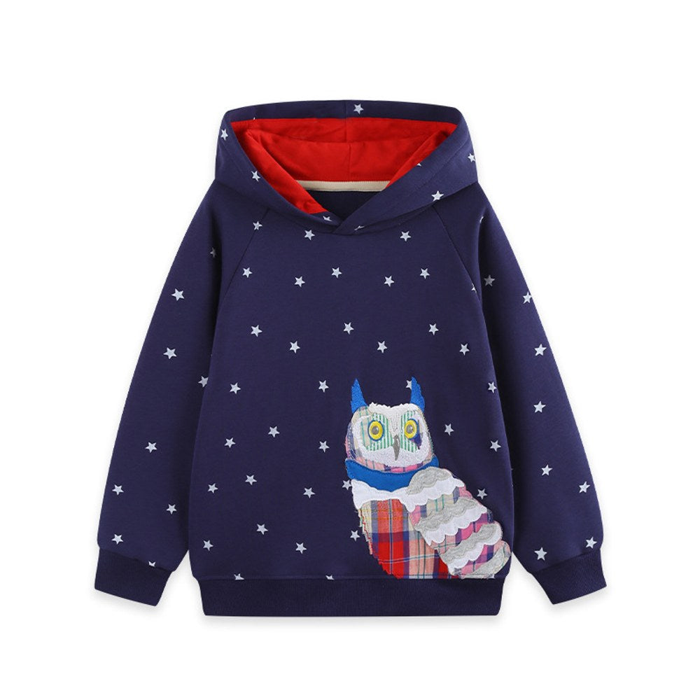 Baby Kids Girls Animals Cartoon Pattern Hoodie