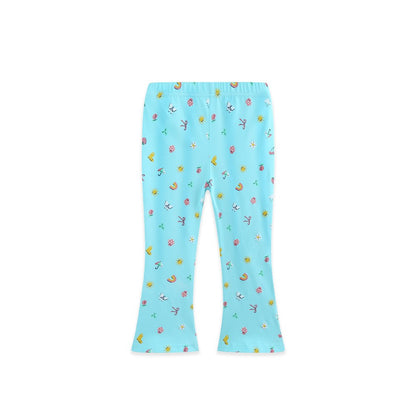 Cartoon Blue Pants for Girls