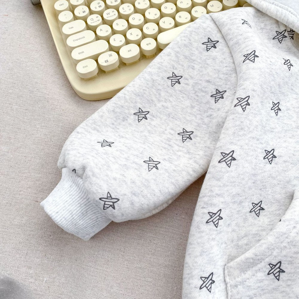 Baby Kids Stars Pattern Long Sleeves Coat and Pants 2-piece Clothing Set
