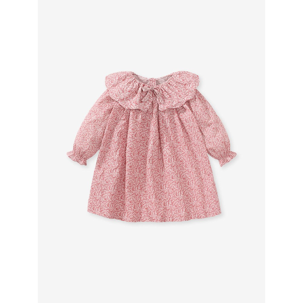 Baby Kids Girls Princess Vintage Floral Pattern Long Sleeves Dress