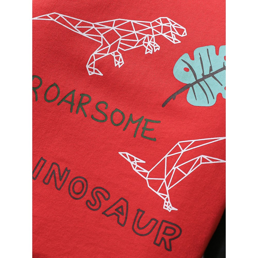 Baby Kids Boys Cartoon and Letters Pattern Long Sleeves Top
