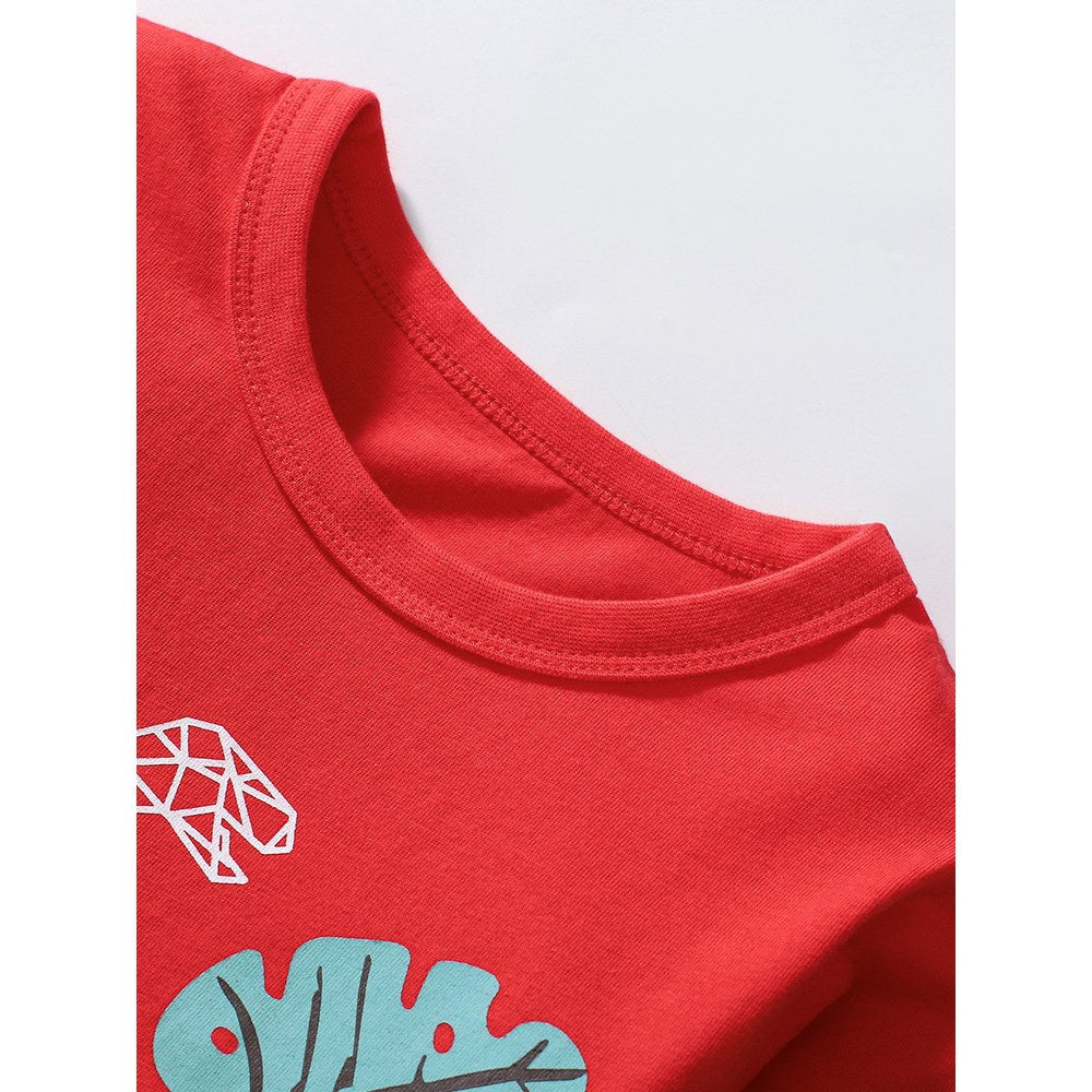 Baby Kids Boys Cartoon and Letters Pattern Long Sleeves Top