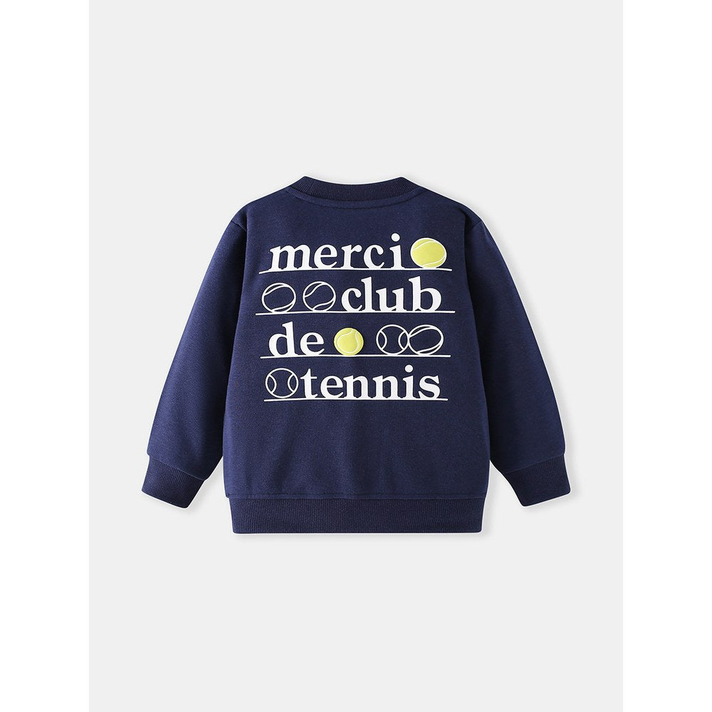 Kids Boys Letters Pattern Sweatshirt
