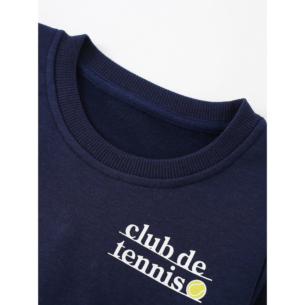 Kids Boys Letters Pattern Sweatshirt
