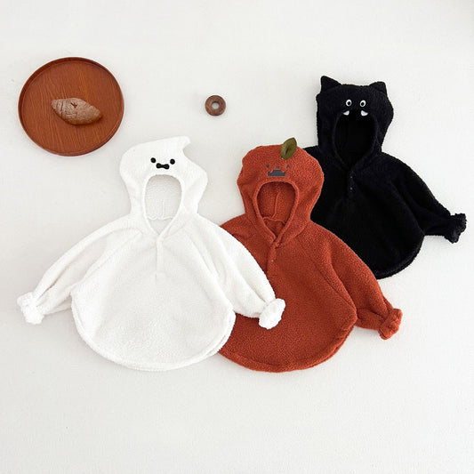 Halloween Cartoon Animal Hooded Cape for Babies