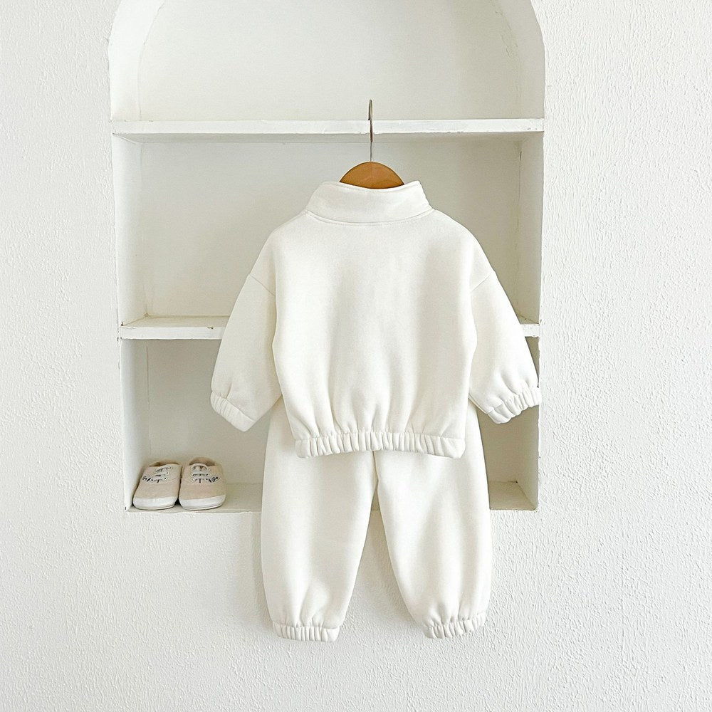 Baby Kids Letters Pattern Long Sleeves Pullover and Pants 2-piece Clothing Set