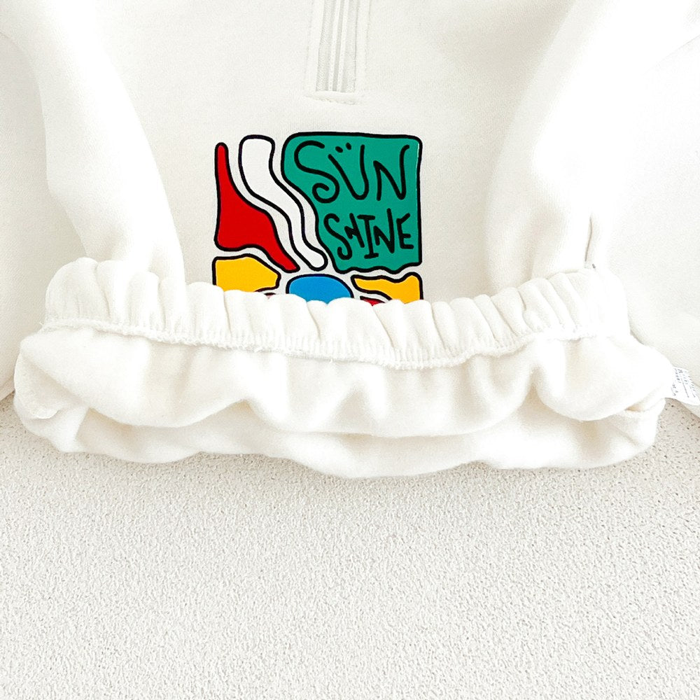 Baby Kids Letters Pattern Long Sleeves Pullover and Pants 2-piece Clothing Set