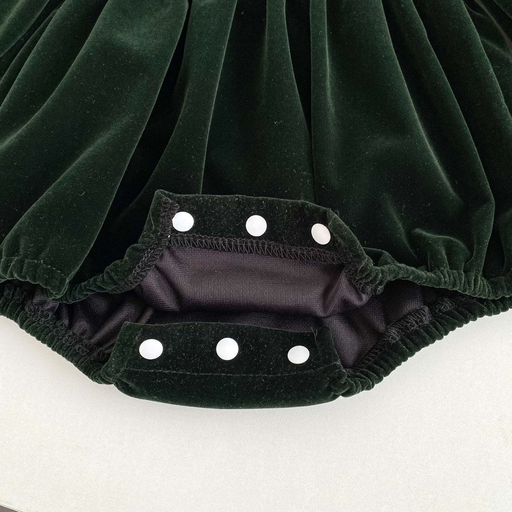 Baby Kids Girls Long Sleeves Peter Pan Collar Bodysuit