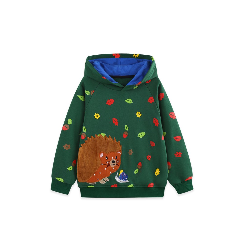 Baby Kids Boys Animals Cartoon Pattern Long Sleeves Hoodie