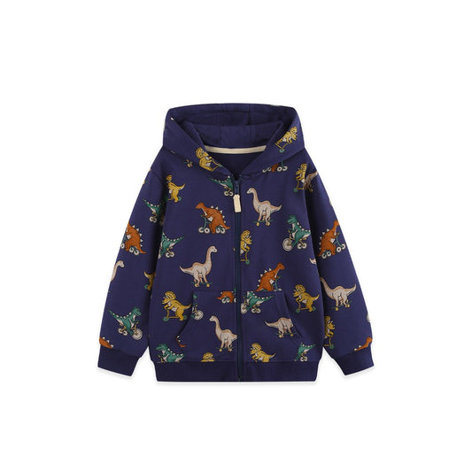 Baby Kids Boys Cartoon Pattern Coat