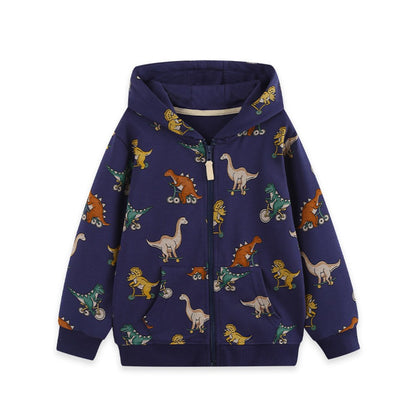 Baby Kids Boys Cartoon Pattern Coat
