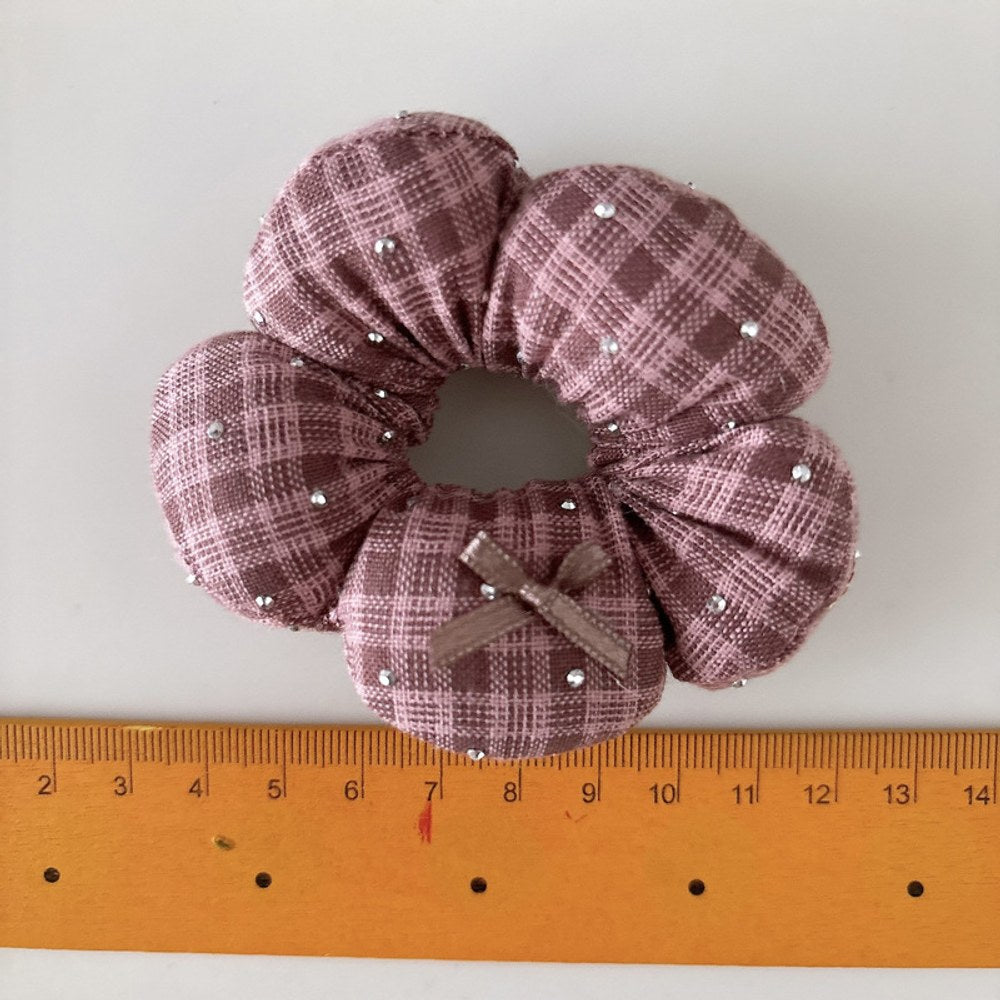 Vintage Plaid Pattern Hair Ties 2-Piece Set