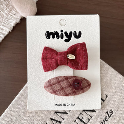 Cute Cloth Hair Clips for Girls 4 Pieces Set