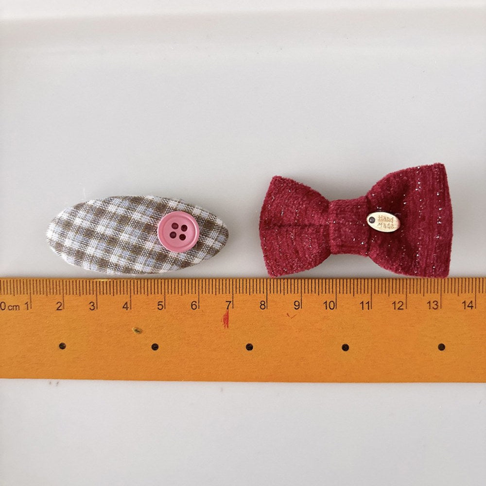Cute Cloth Hair Clips for Girls 4 Pieces Set