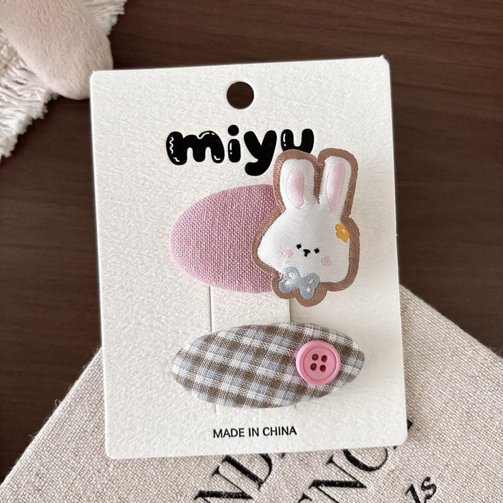 Cute Cloth Hair Clips for Girls 4 Pieces Set