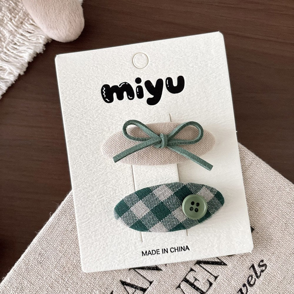 Cute Cloth Hair Clips for Girls 4 Pieces Set