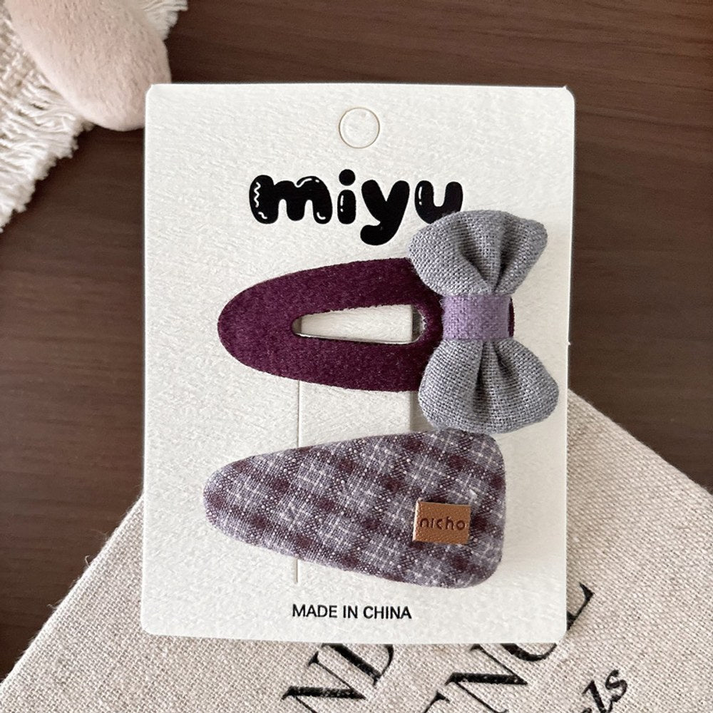 Cute Cloth Hair Clips for Girls 4 Pieces Set