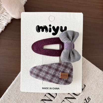 Cute Cloth Hair Clips for Girls 4 Pieces Set