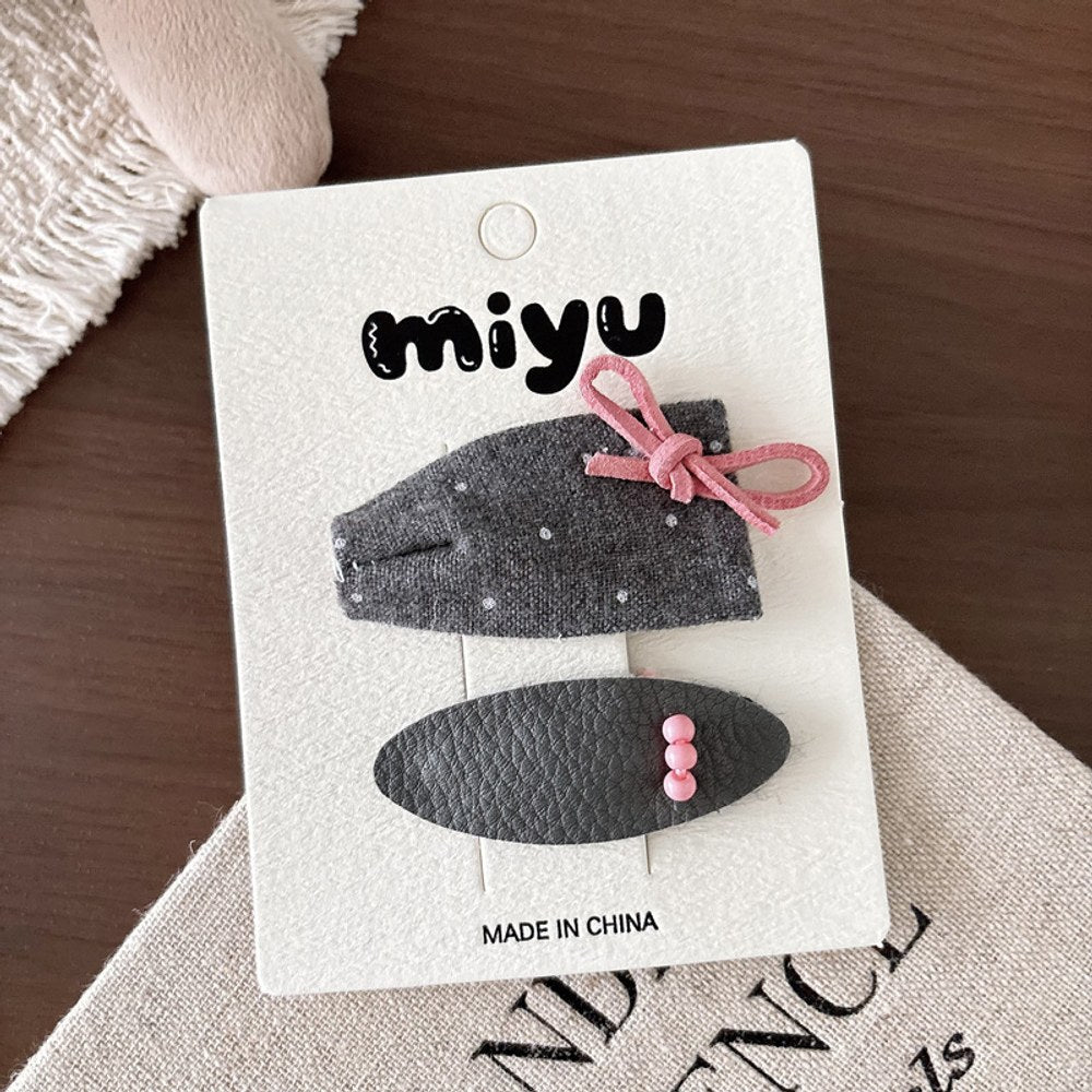 Cute Cloth Hair Clips for Girls 4 Pieces Set