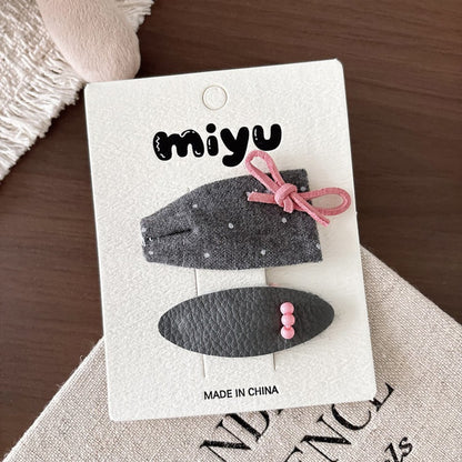 Cute Cloth Hair Clips for Girls 4 Pieces Set