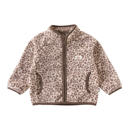 Baby Kids' Fluffy Simple Pattern Coat