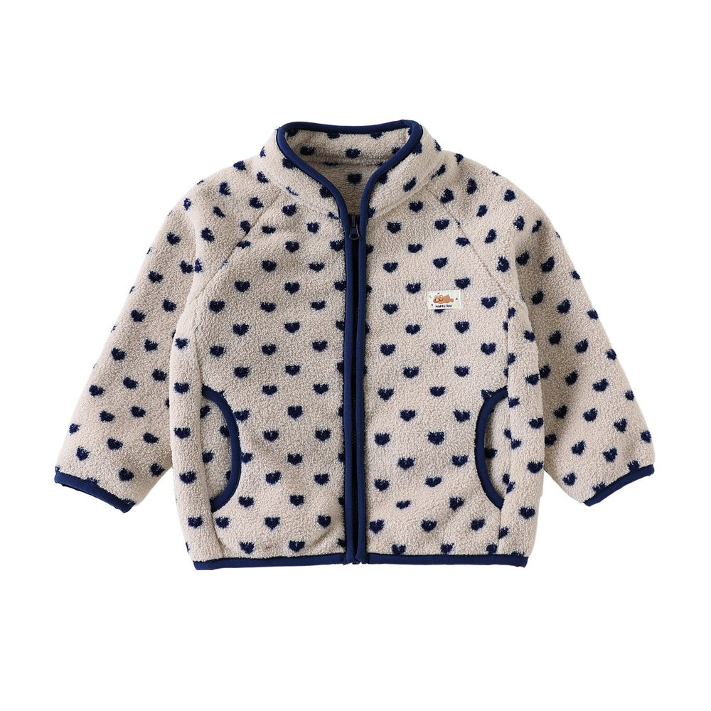Baby Kids' Fluffy Simple Pattern Coat