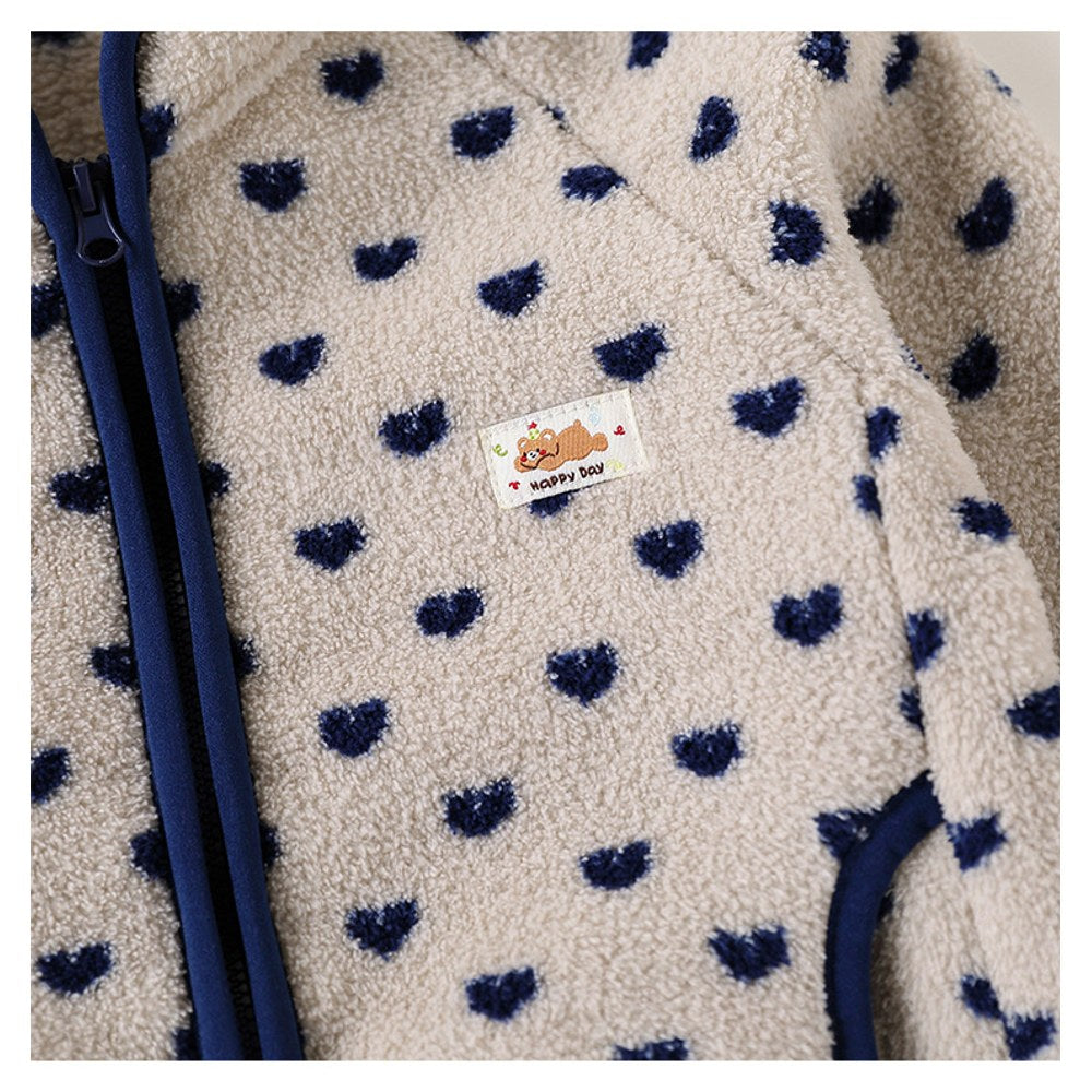 Baby Kids' Fluffy Simple Pattern Coat