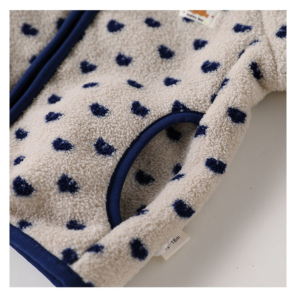 Baby Kids' Fluffy Simple Pattern Coat