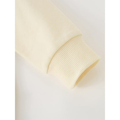 Kids Girls Cartoon Pattern Crew Neck Long Sleeves Sweatshirt
