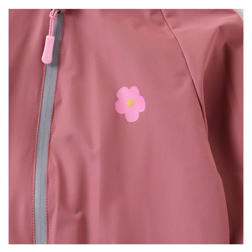 2026 Baby Hooded One Piece Fleece Lined Warm Waterproof Windproof Zipper Coverall Rompers