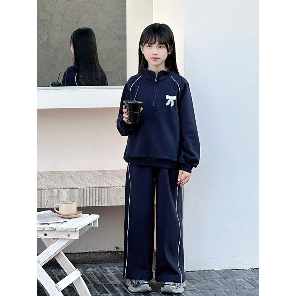 Kids Girls Long Sleeves Casual Pullover and Pants 2-Piece Clothing Sets