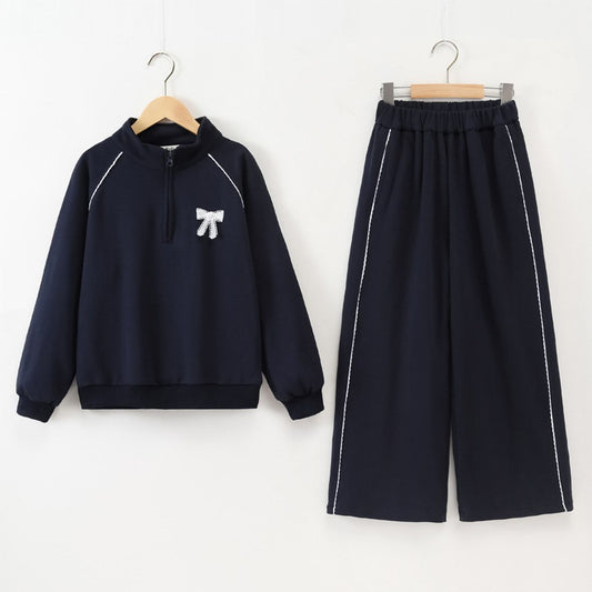 Kids Girls Long Sleeves Casual Pullover and Pants 2-Piece Clothing Sets