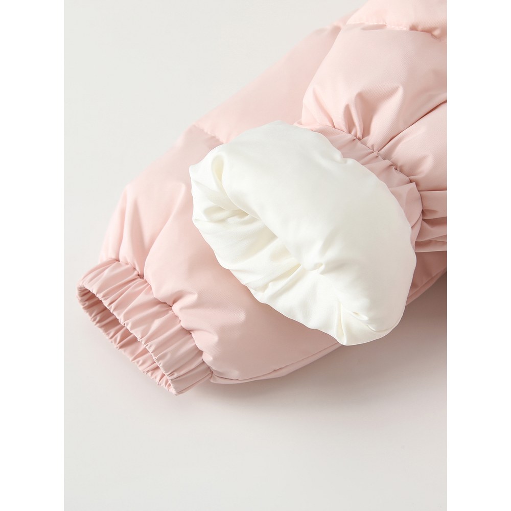 Girls' Butterfly Pattern Cotton-Padded Coat