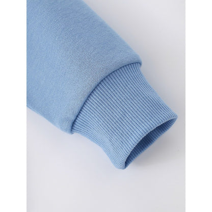 Kids Boys Cartoon Pattern Crew Neck Long Sleeves Hoodie