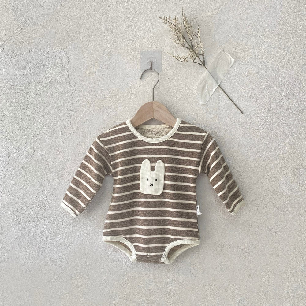 Baby Long Sleeves Striped Bodysuit