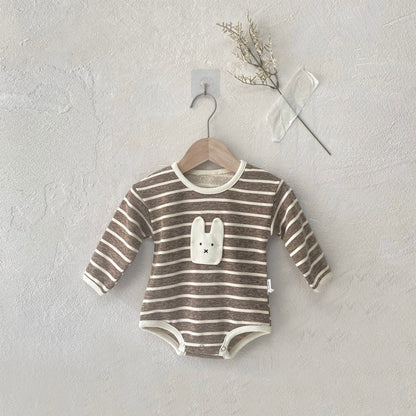 Baby Long Sleeves Striped Bodysuit