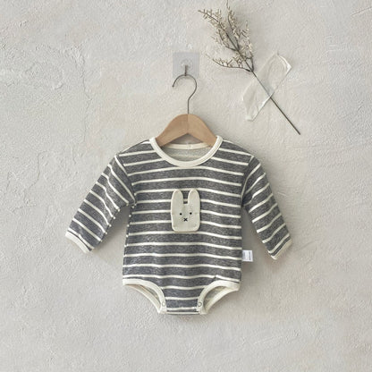 Baby Long Sleeves Striped Bodysuit