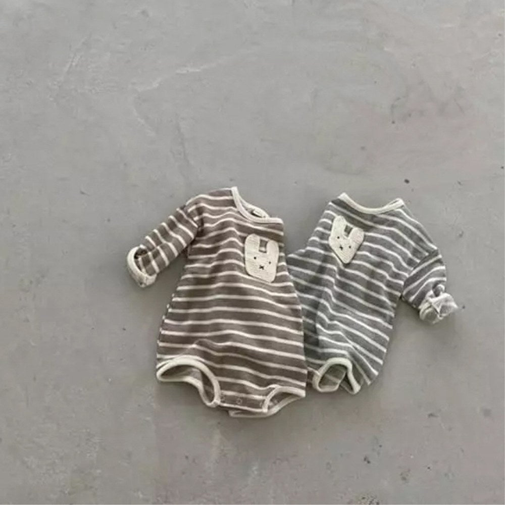 Baby Long Sleeves Striped Bodysuit