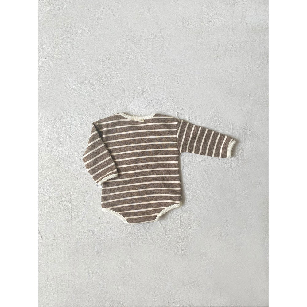 Baby Long Sleeves Striped Bodysuit