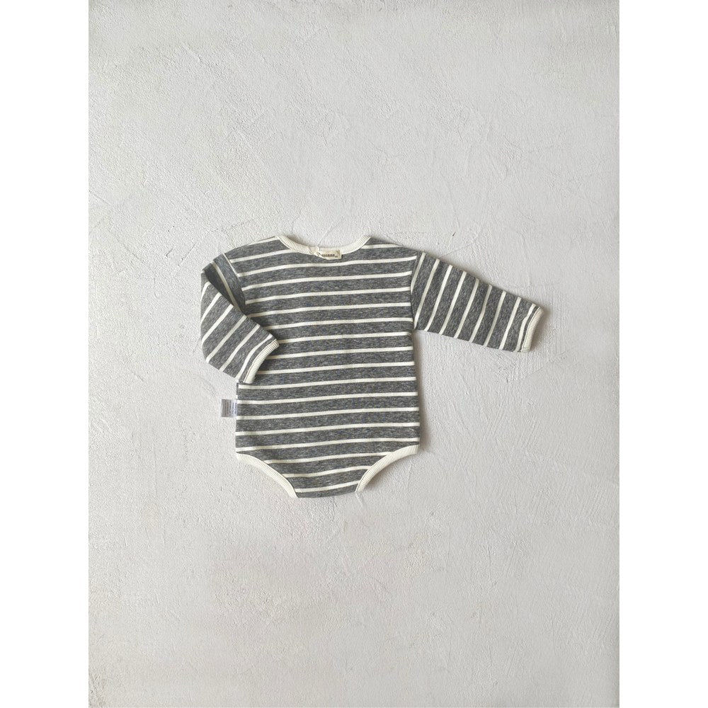 Baby Long Sleeves Striped Bodysuit