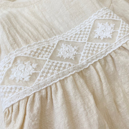 Baby Girls Long Sleeves Vintage Dress