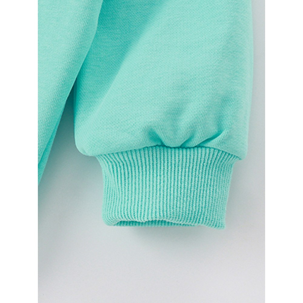 Kids Boys Cartoon and Letters Pattern Crew Neck Long Sleeves Pullover