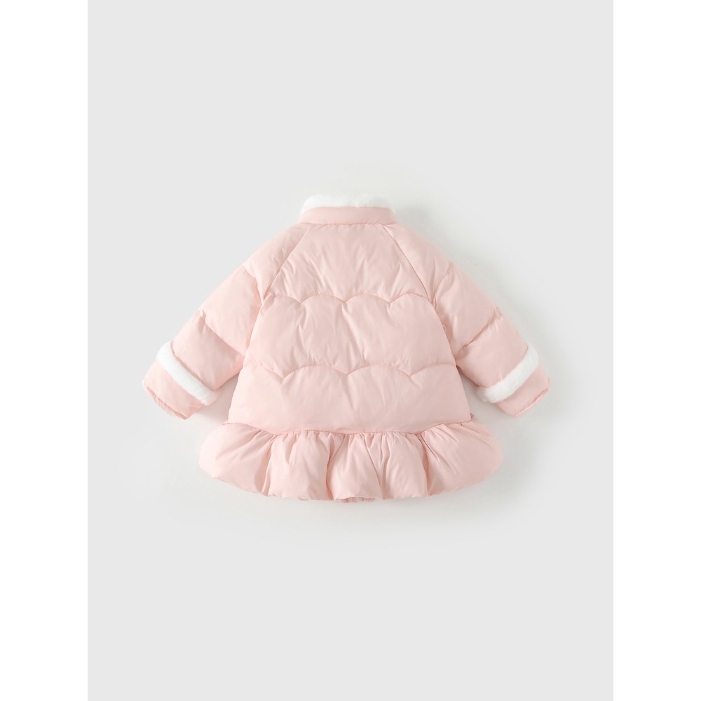 Girls' Fleece-Lined Cotton-Padded Coat