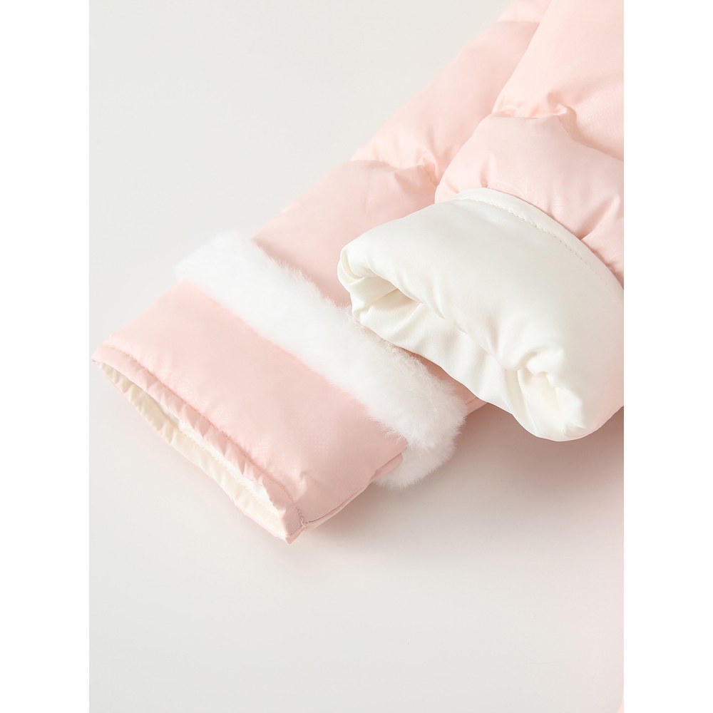 Girls' Fleece-Lined Cotton-Padded Coat